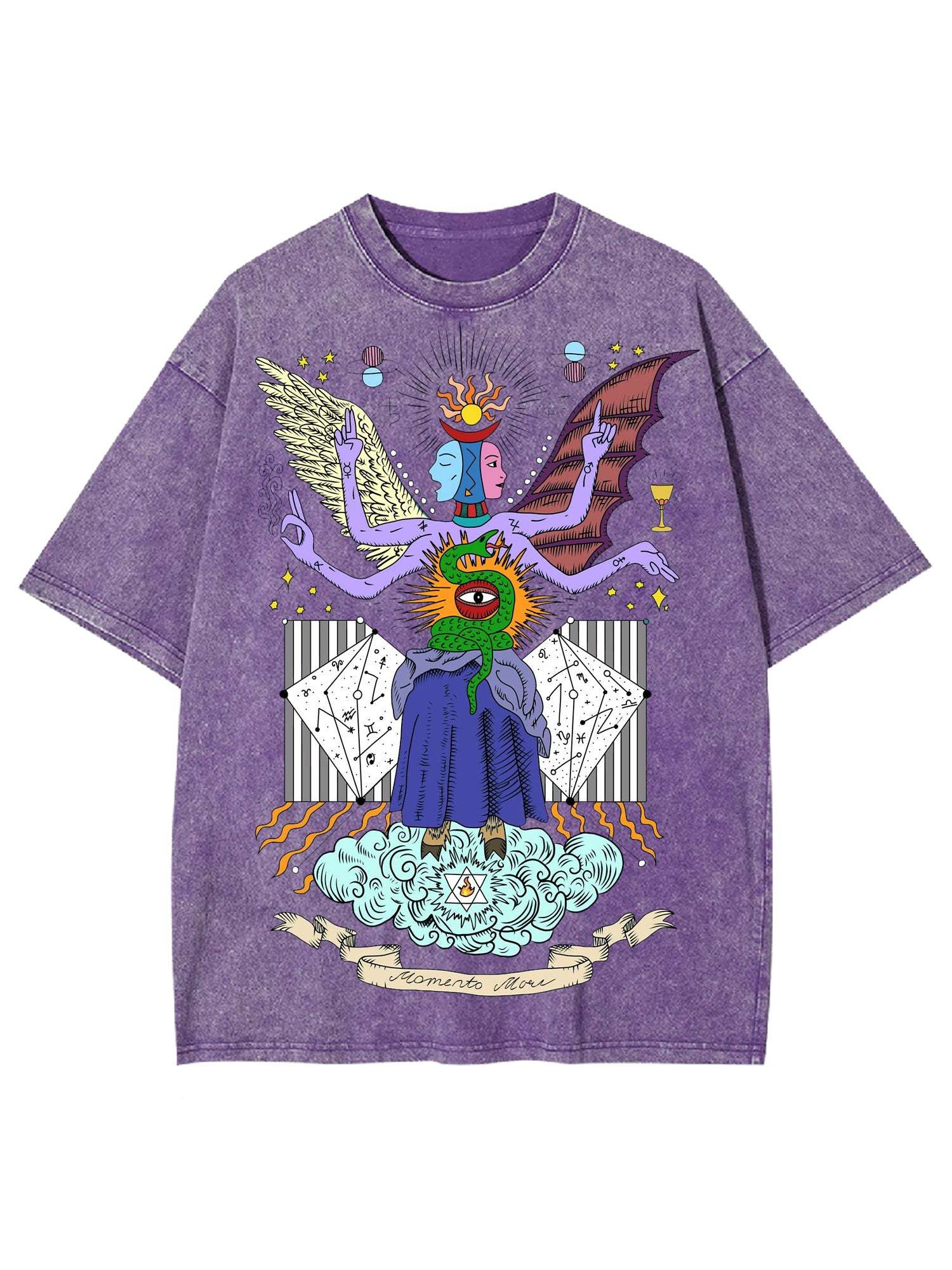 Half Angel Half Devil Washed Tshirt