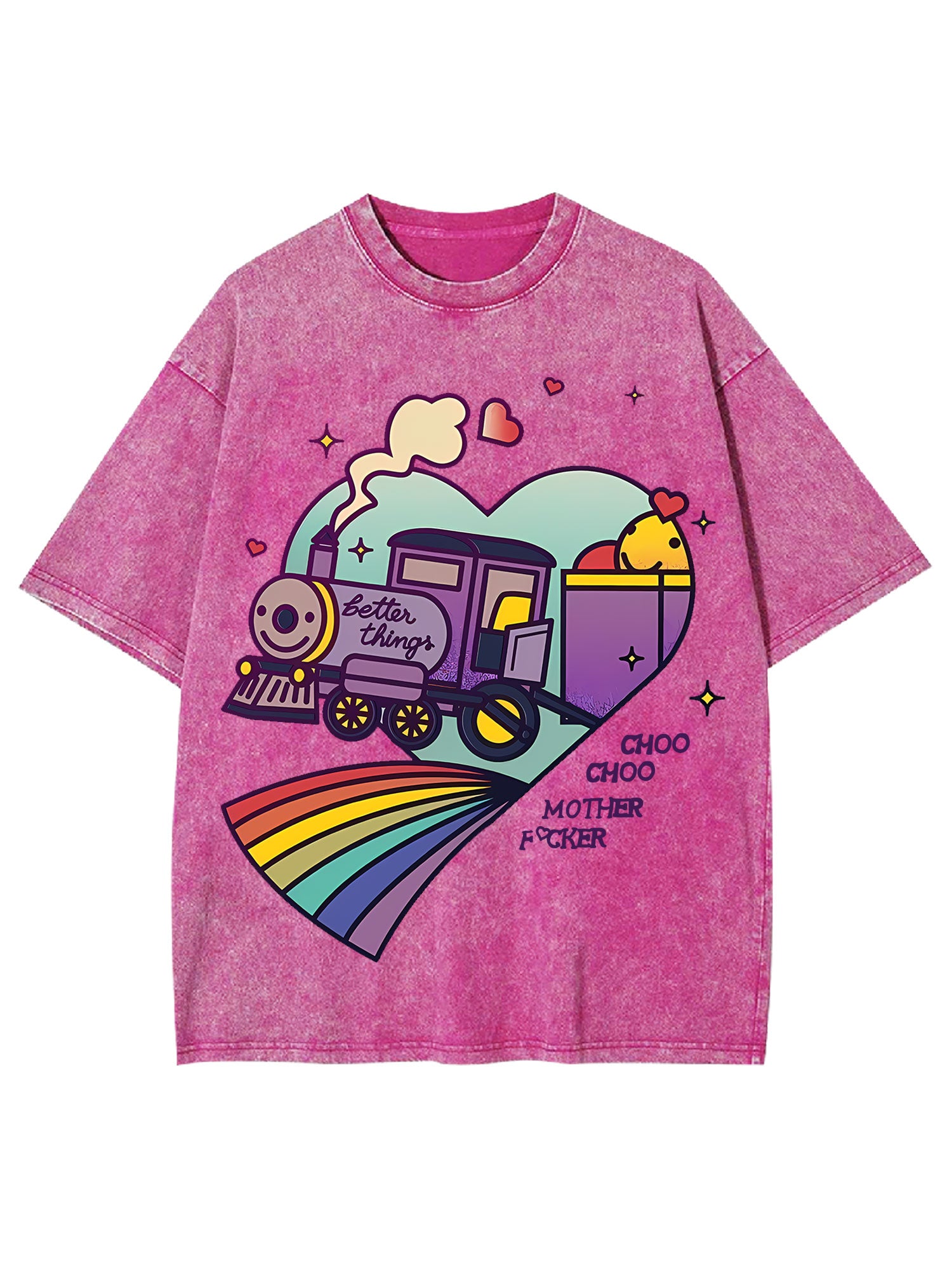 CHOO CHOO WASHED TSHIRT