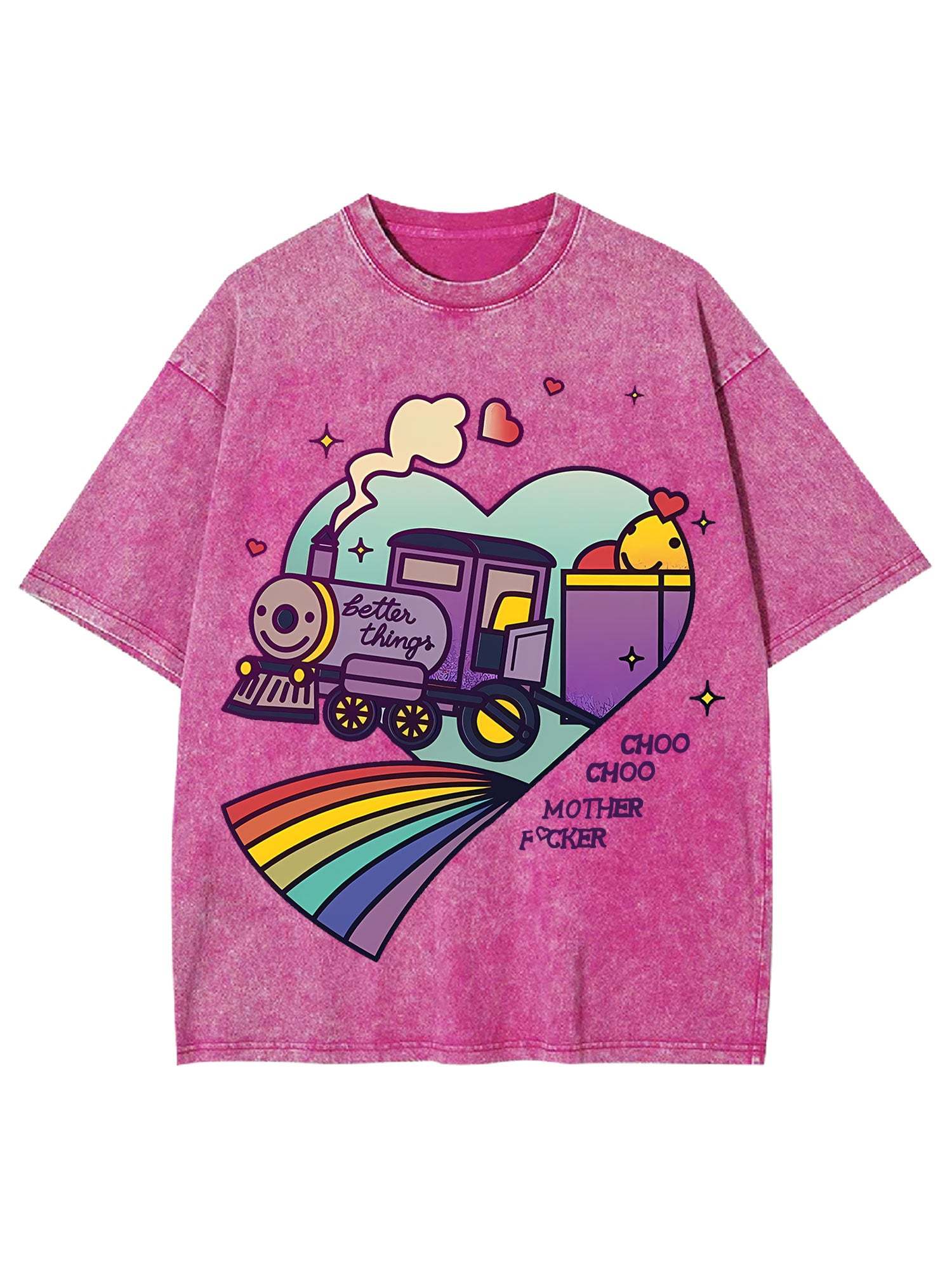 CHOO CHOO WASHED TSHIRT