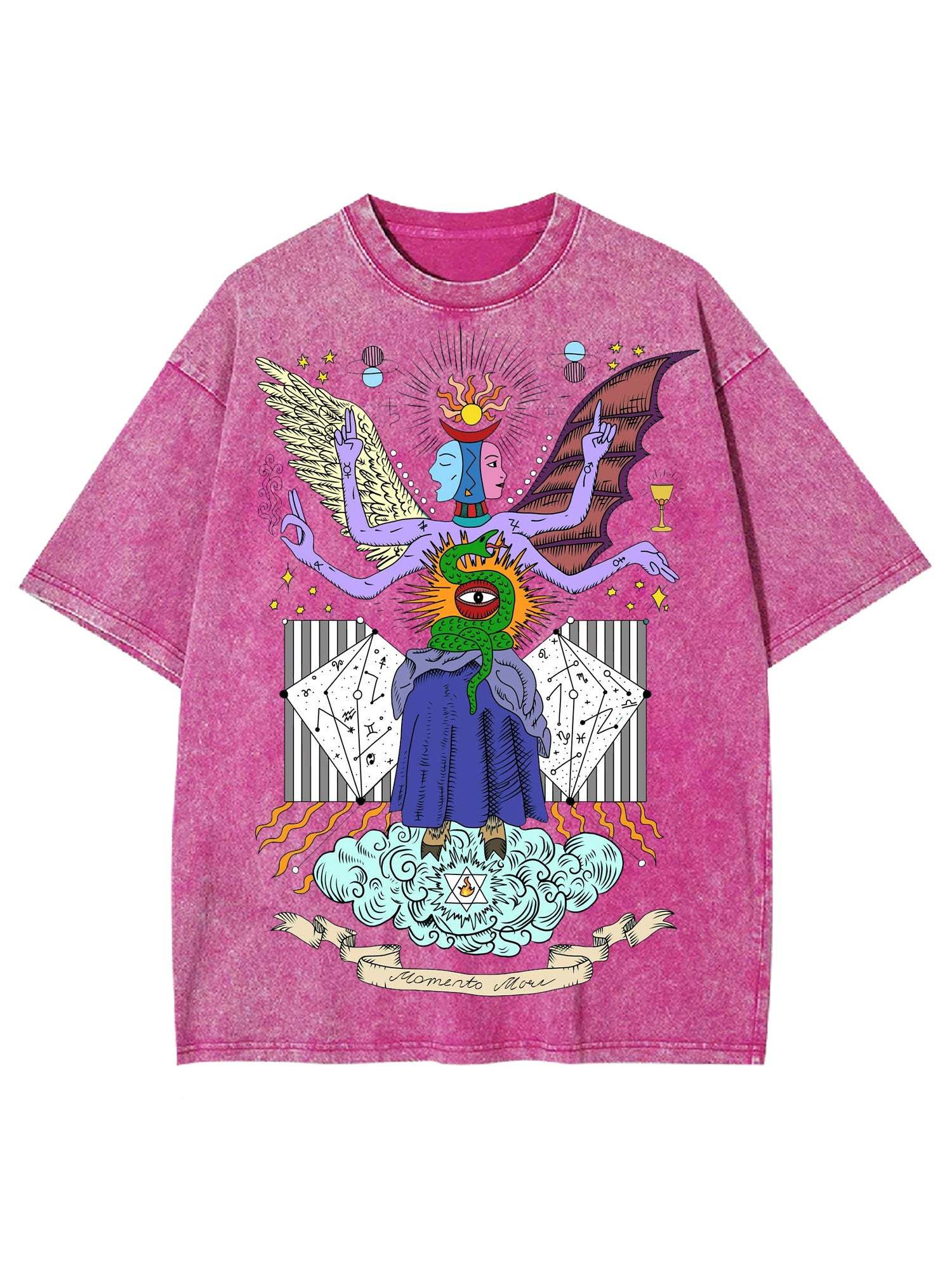 Half Angel Half Devil Washed Tshirt