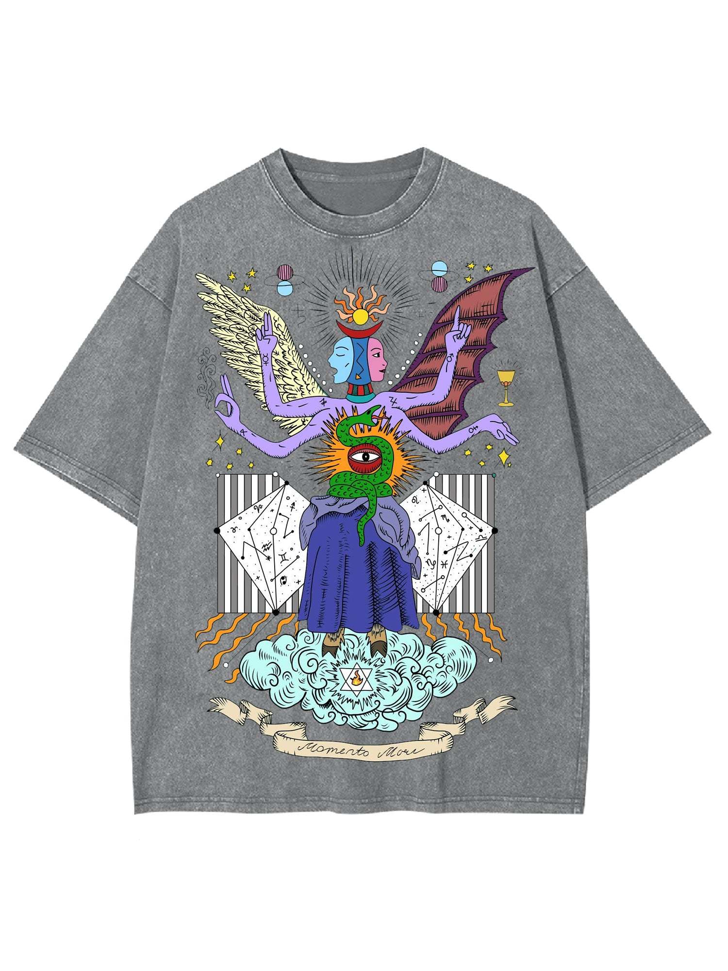 Half Angel Half Devil Washed Tshirt