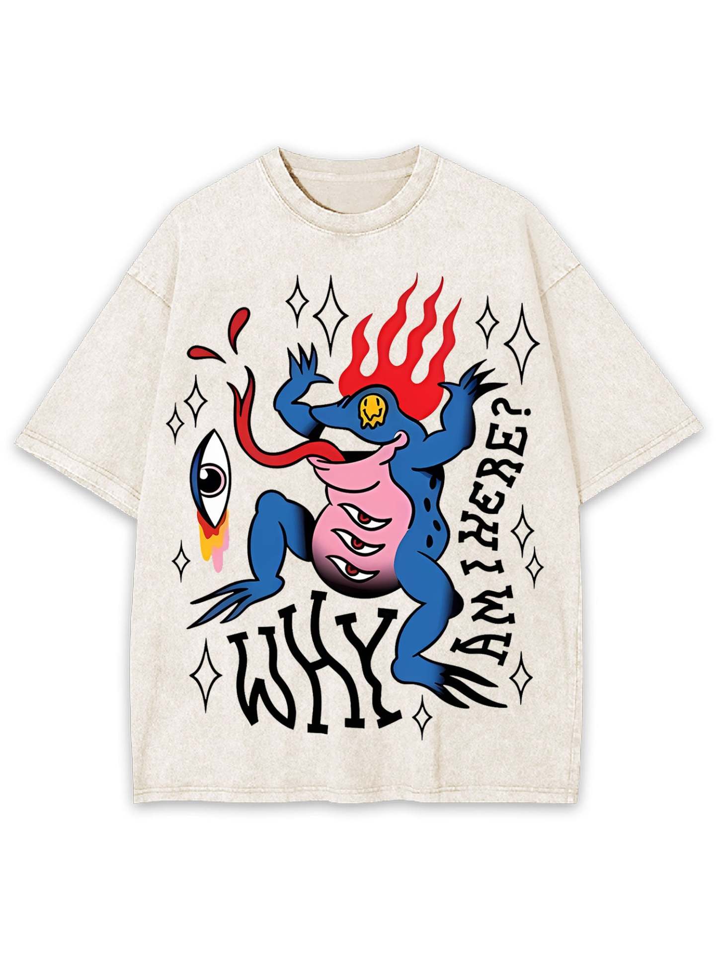 Why Am I Here Washed Tshirt