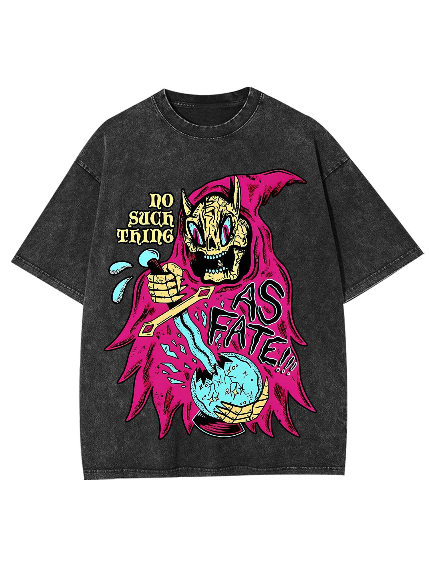 No Fate Washed Tshirt-ClassyOutlaw Sale