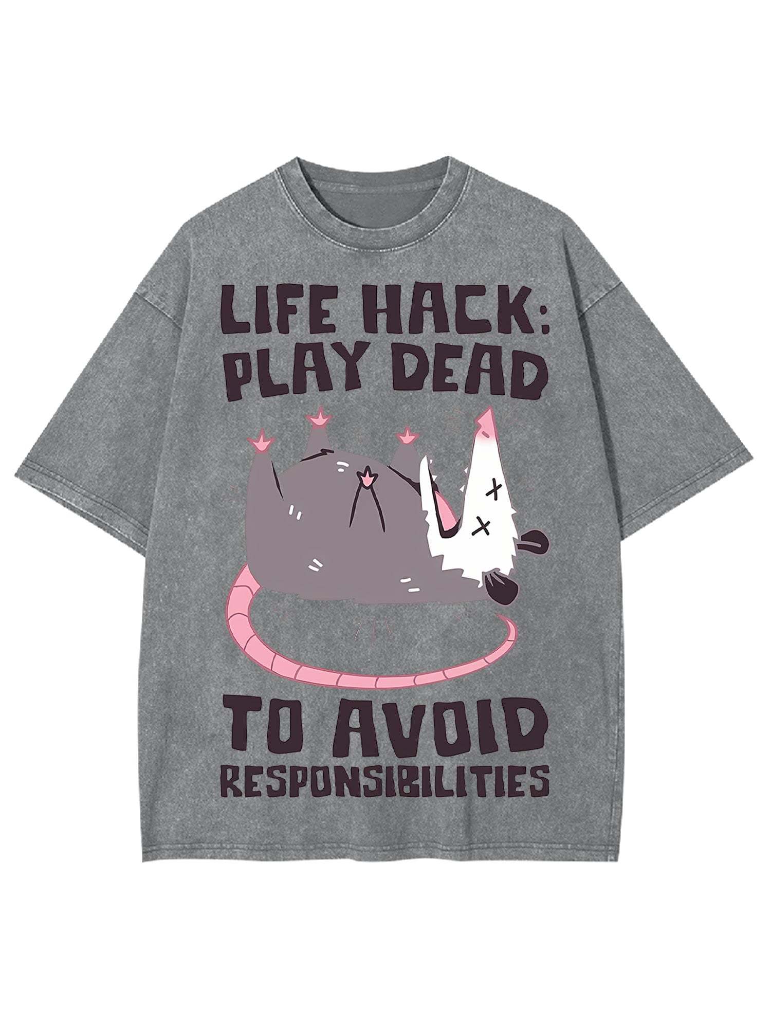 Life Hack Washed Tshirt