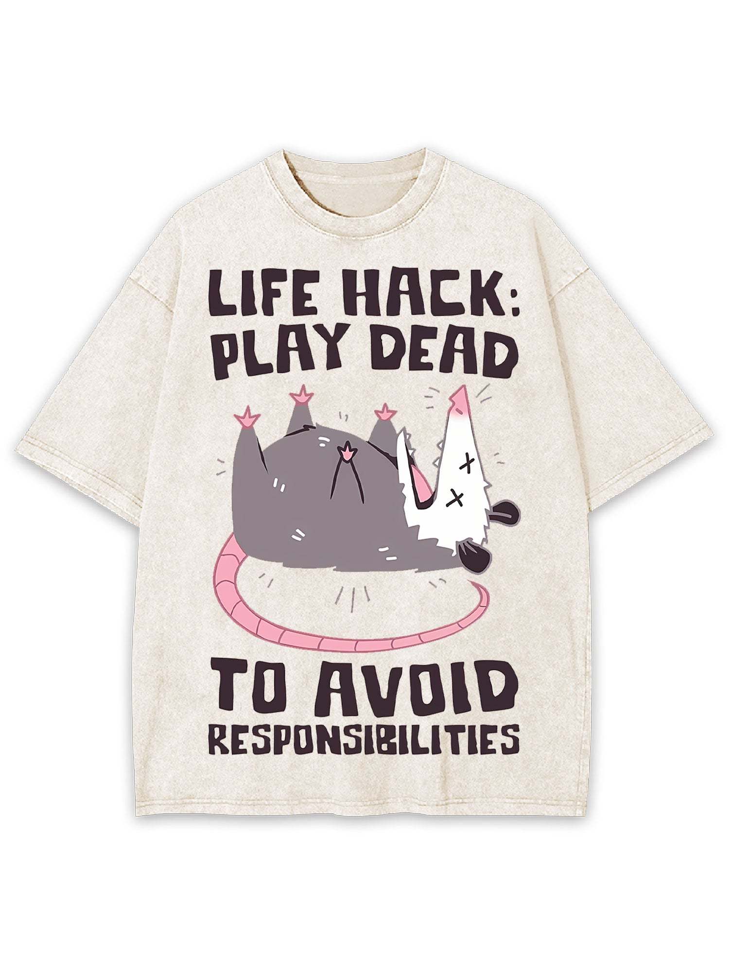 Life Hack Washed Tshirt