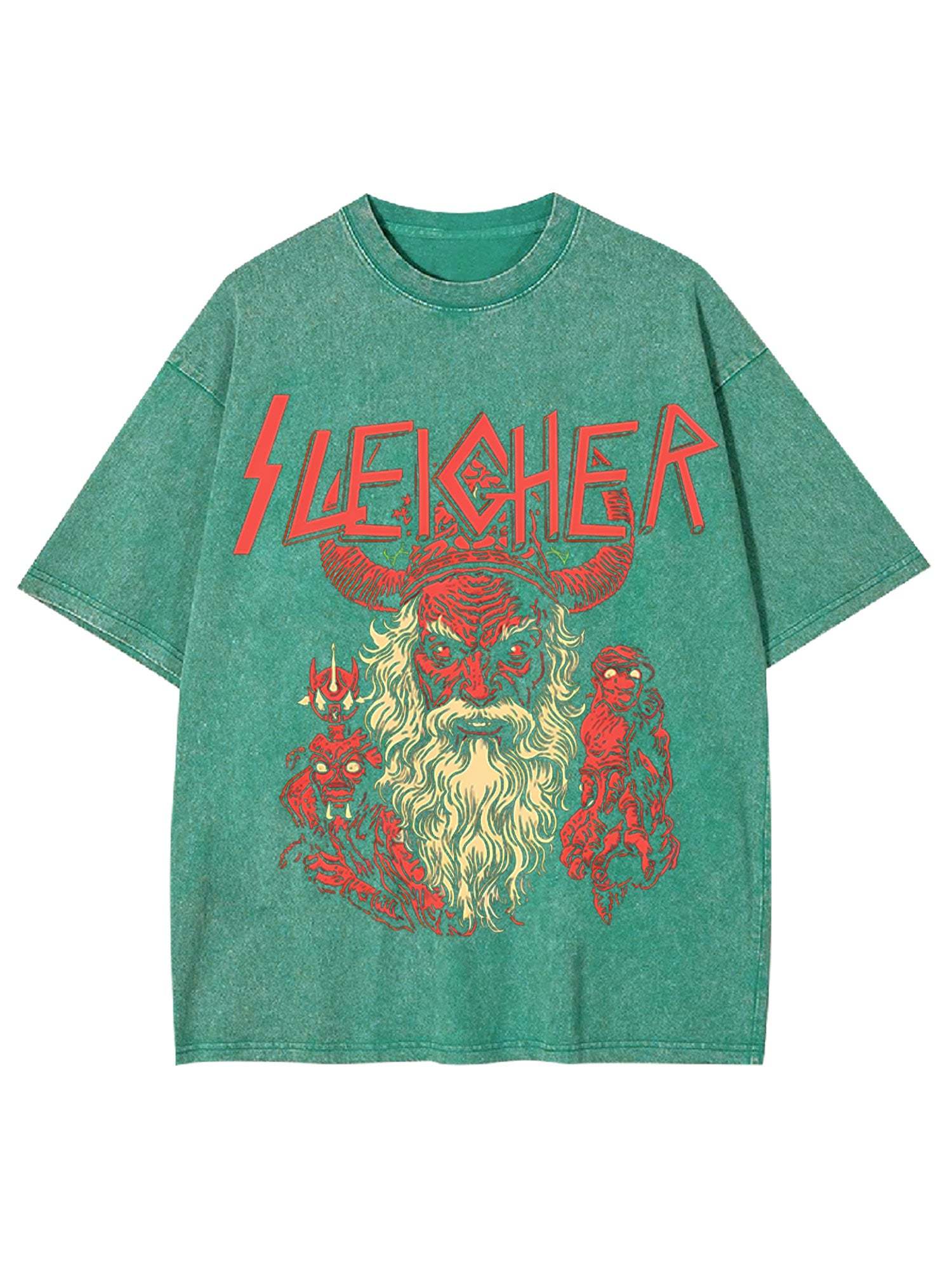 Evil Santa Washed Tshiry