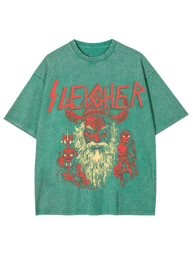 Evil Santa Washed Tshiry