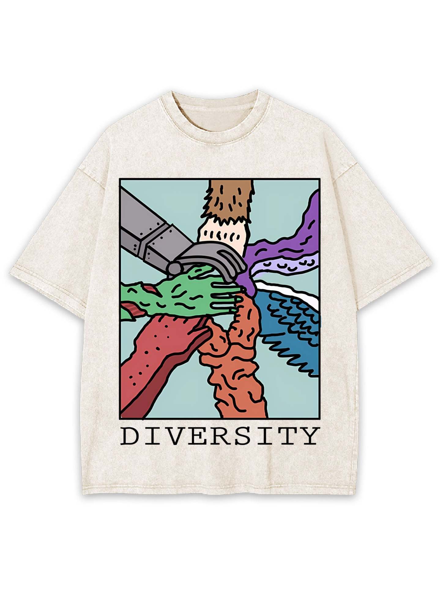 DIVERSITY WASHED TSHIRT