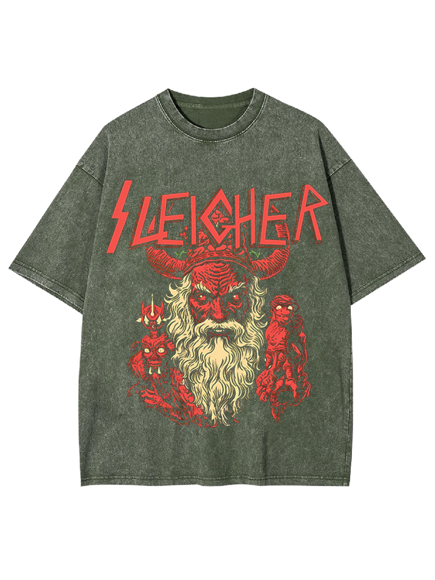 Evil Santa Washed Tshiry