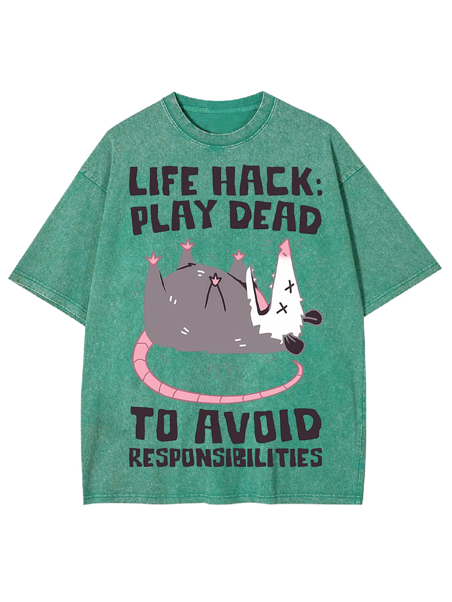 Life Hack Washed Tshirt
