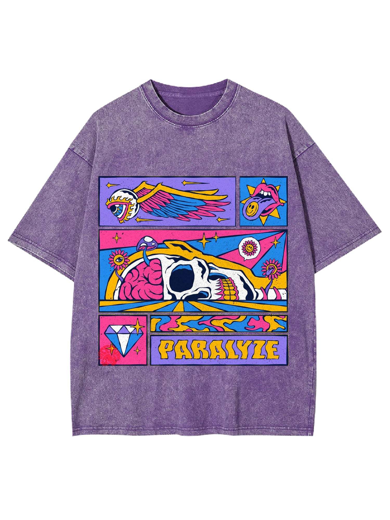 Paralyze Washed Tshirt-ClassyOutlaw Sale