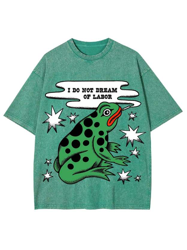 I Do Not Dream Of Labor Washed Tshirt