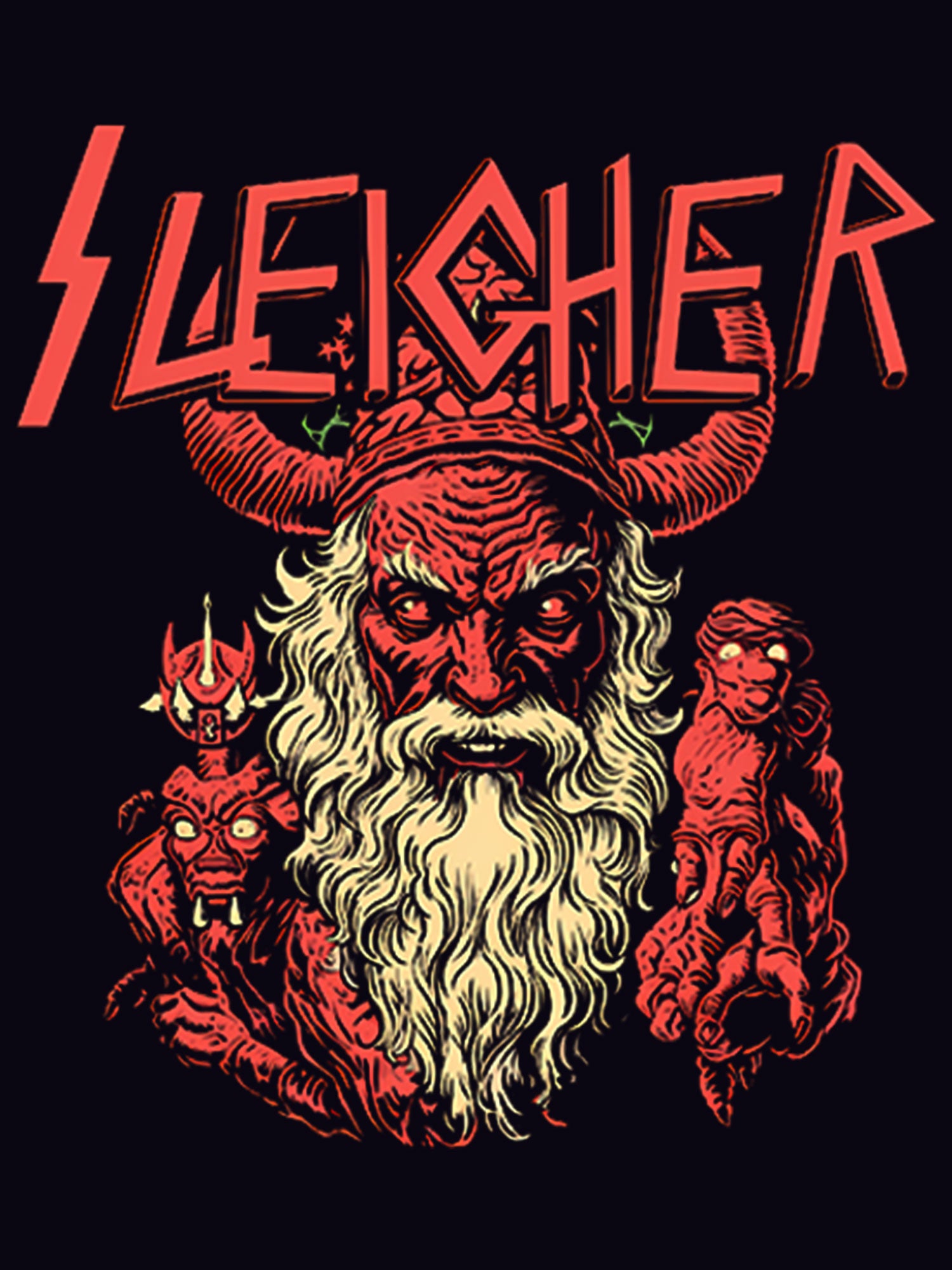 Evil Santa Washed Tshiry