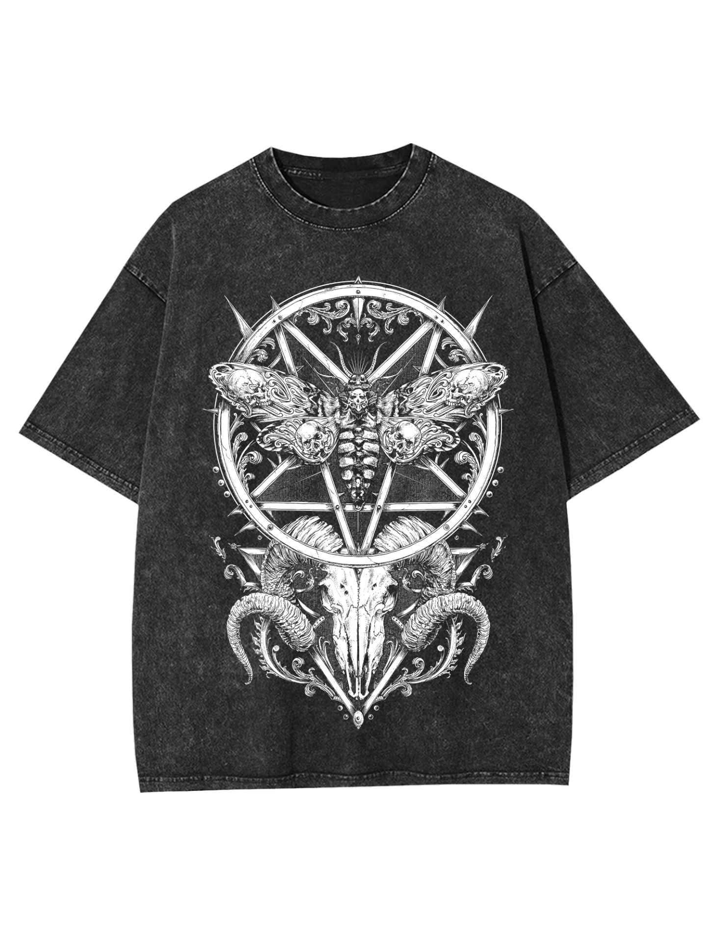 War Goat Washed Tshirt-ClassyOutlaw
