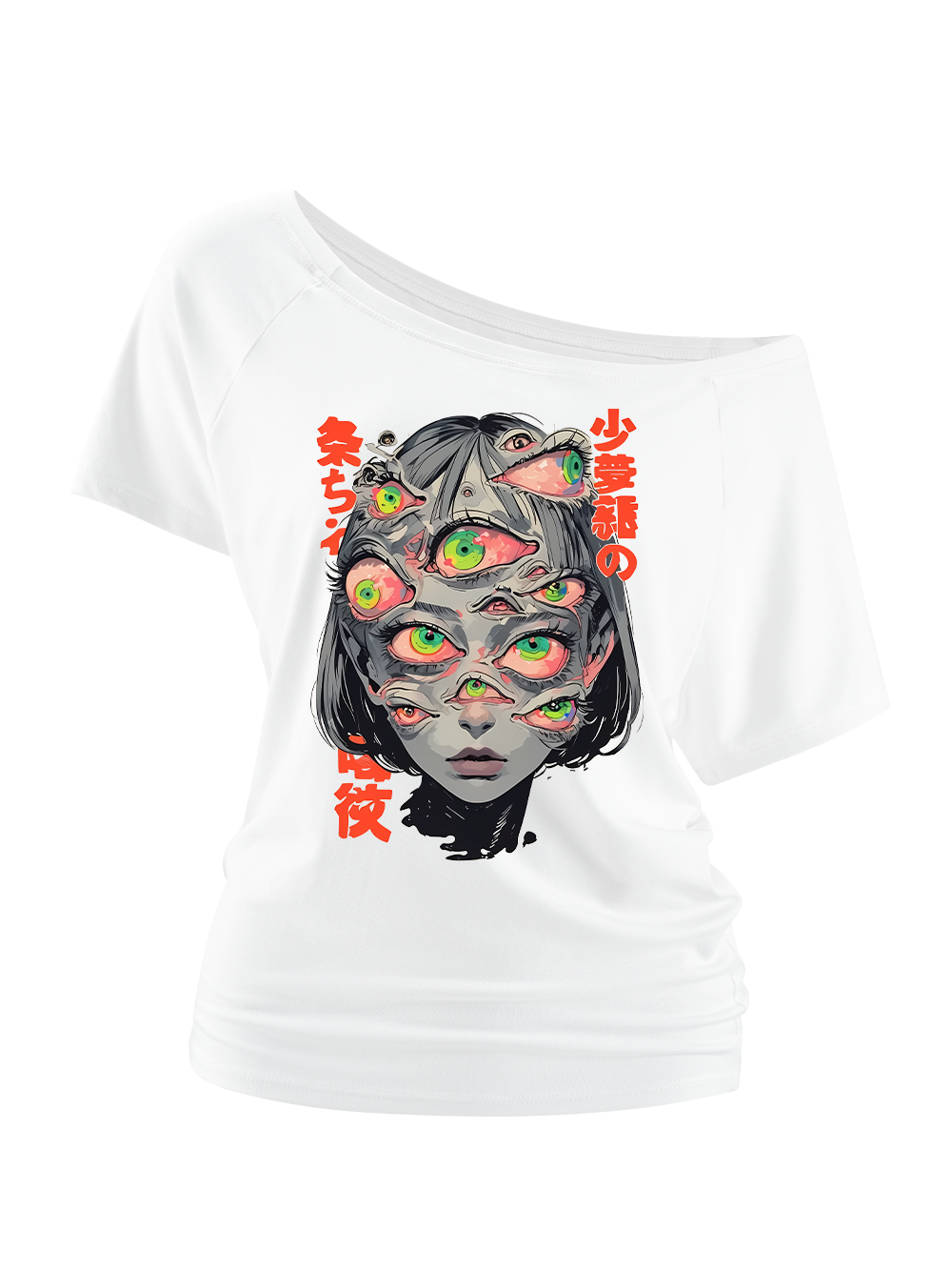 THOUSAND EYED FANTASY OFF SHOULDER TSHIRT