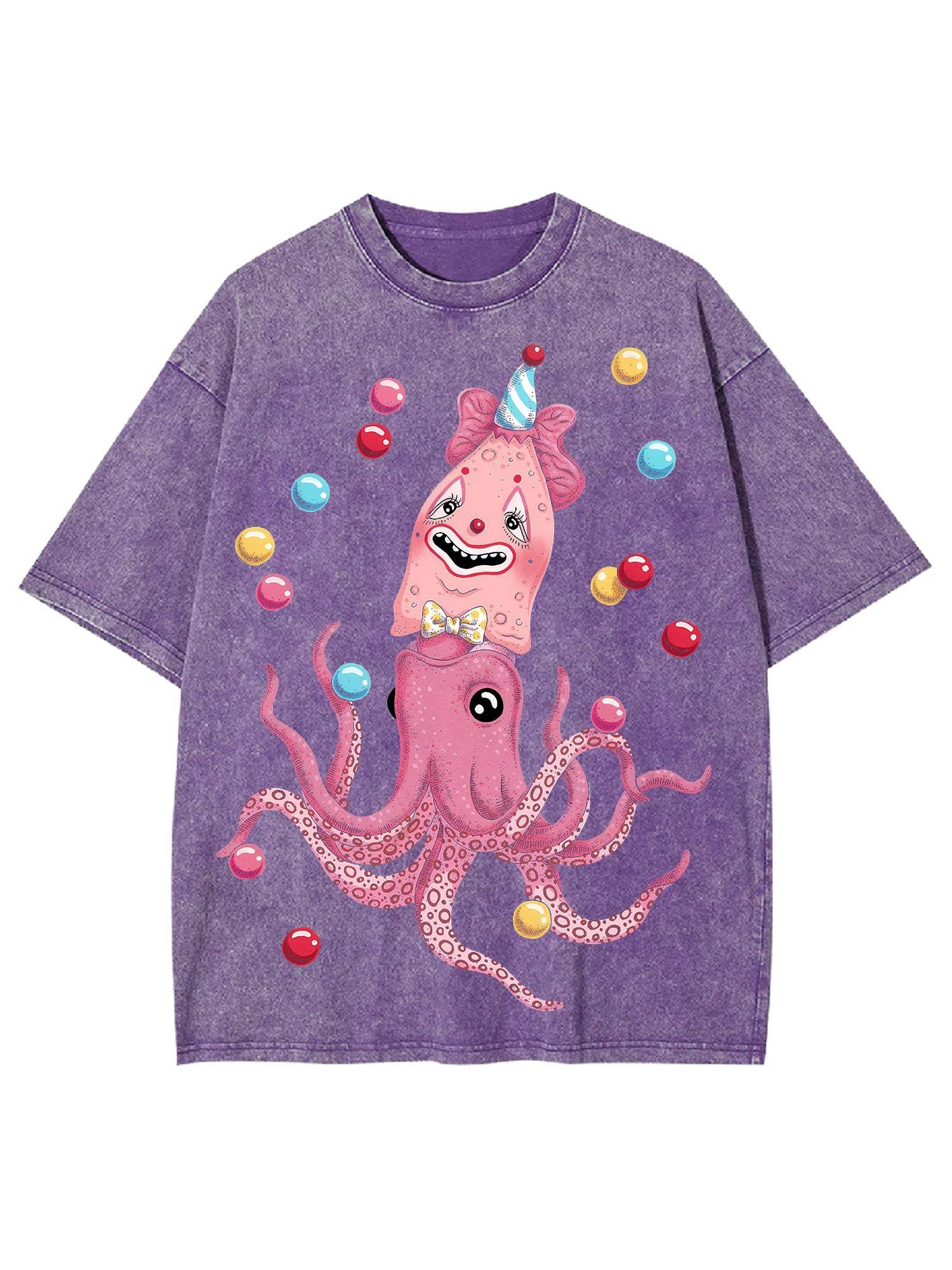 Octopus Clown Washed Tshirt