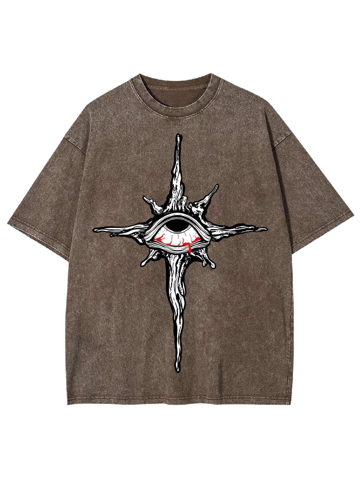 The Cross Of Bleeding Eye Washed Tshirt