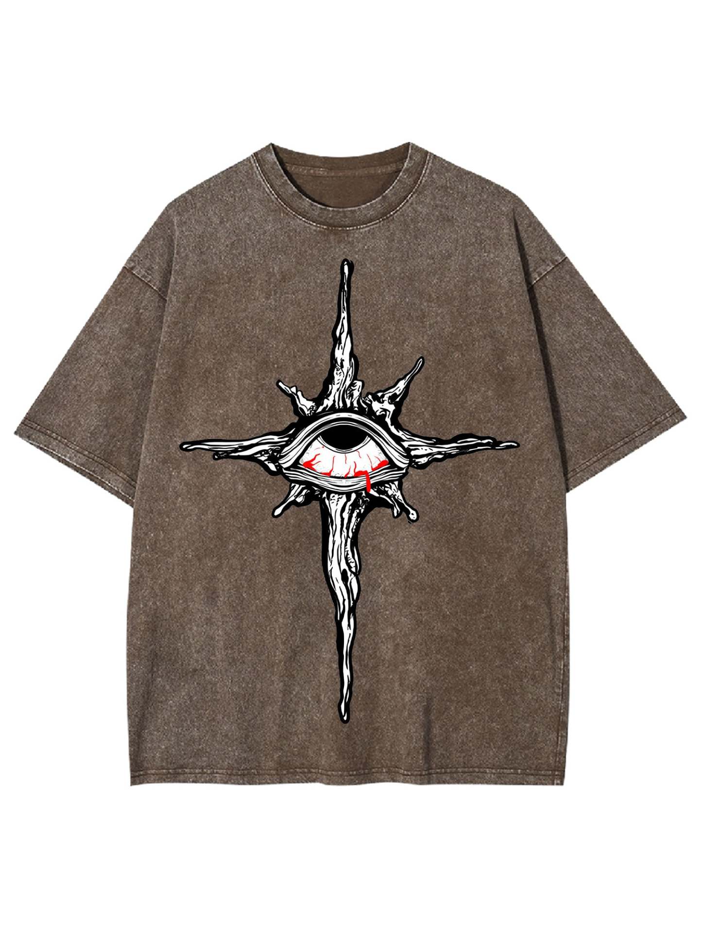 The Cross Of Bleeding Eye Washed Tshirt
