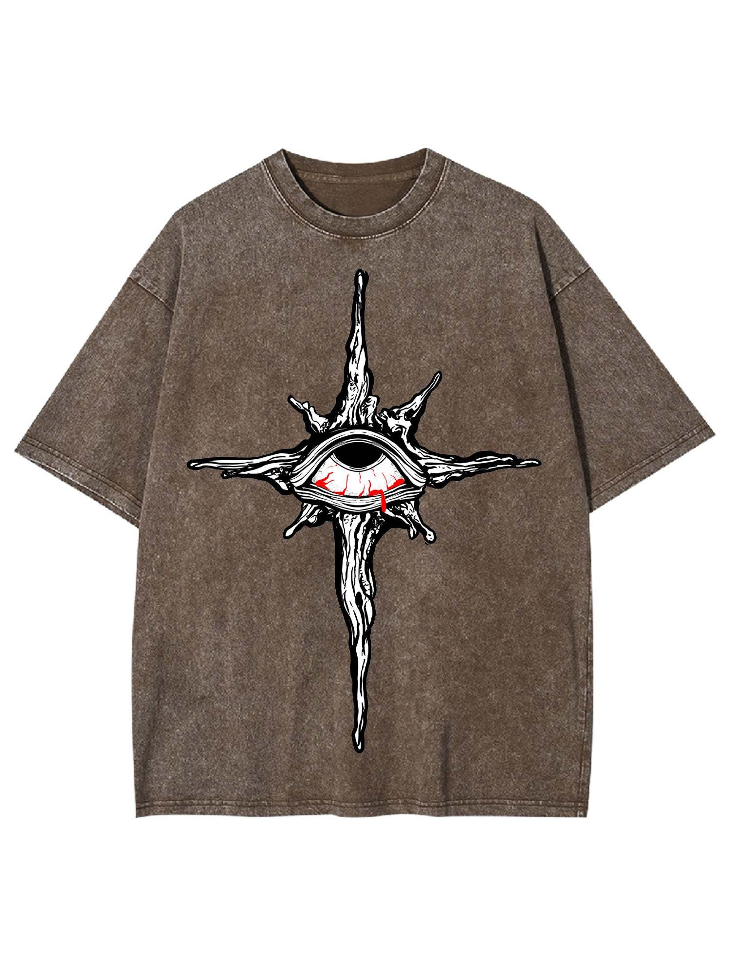 The Cross Of Bleeding Eye Washed Tshirt