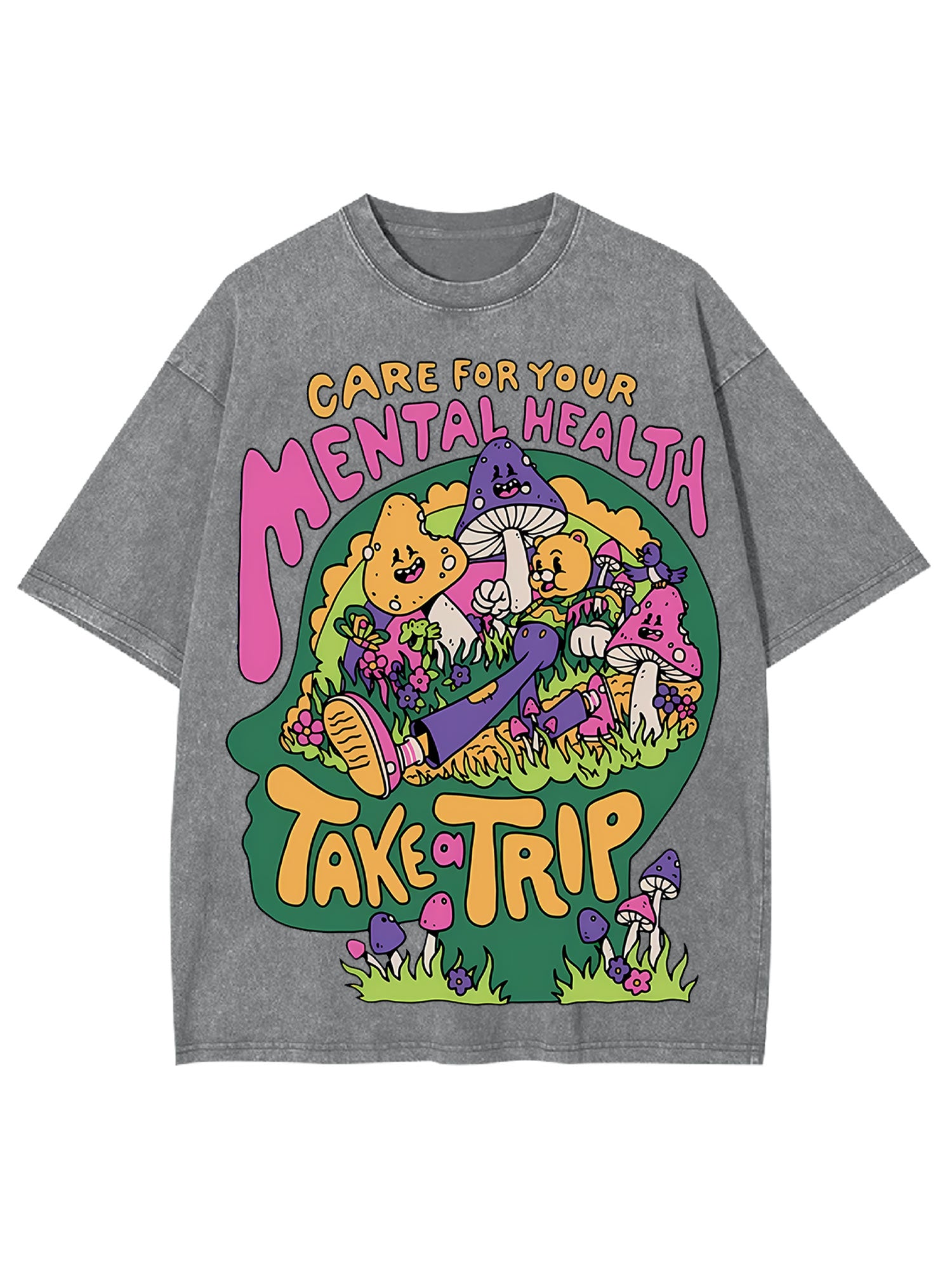 Care For Your Mental Health Washed Tshirt