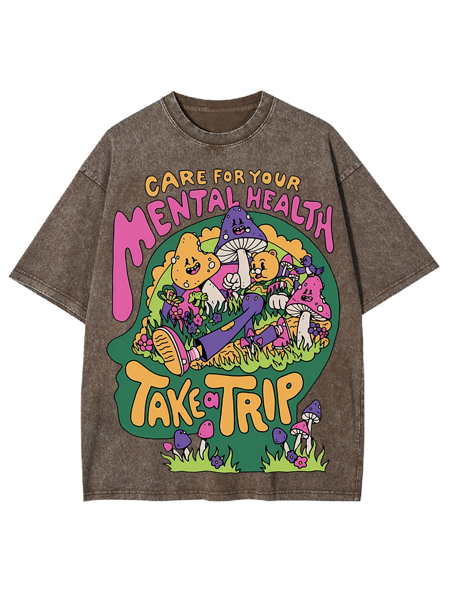 Care For Your Mental Health Washed Tshirt