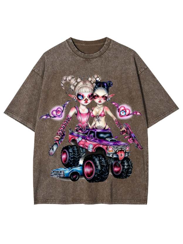 Rebel Fairy Riders Washed Tshirt