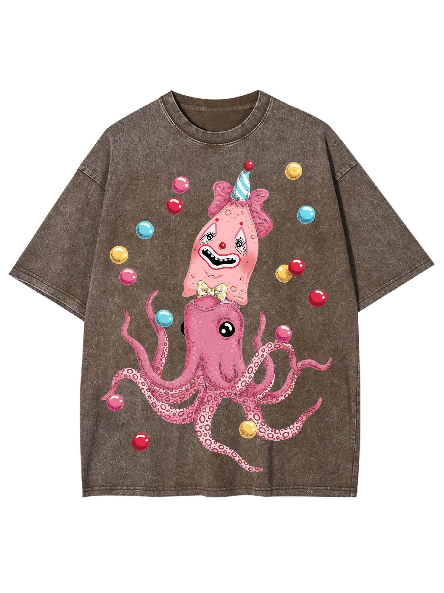 Octopus Clown Washed Tshirt