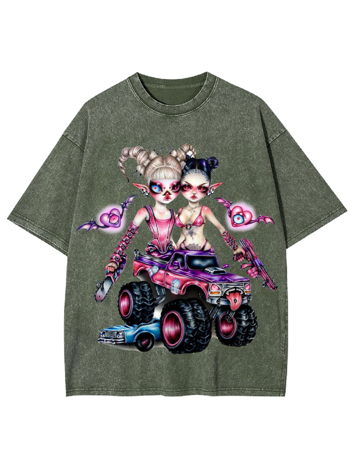 Rebel Fairy Riders Washed Tshirt
