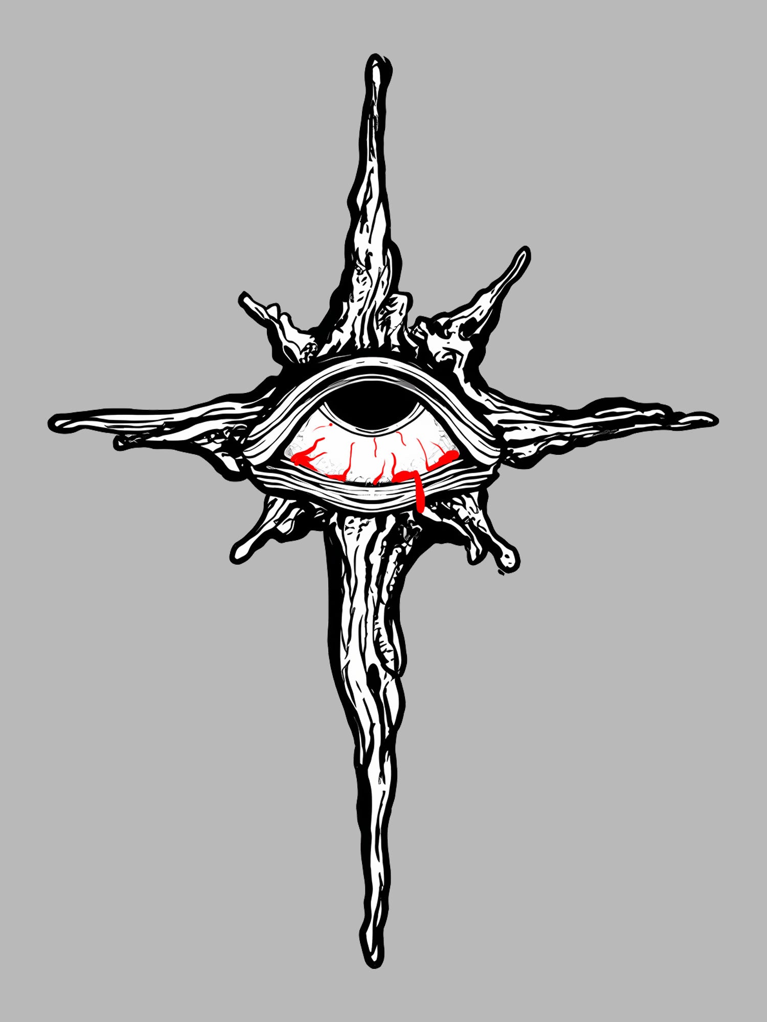 The Cross Of Bleeding Eye Washed Tshirt