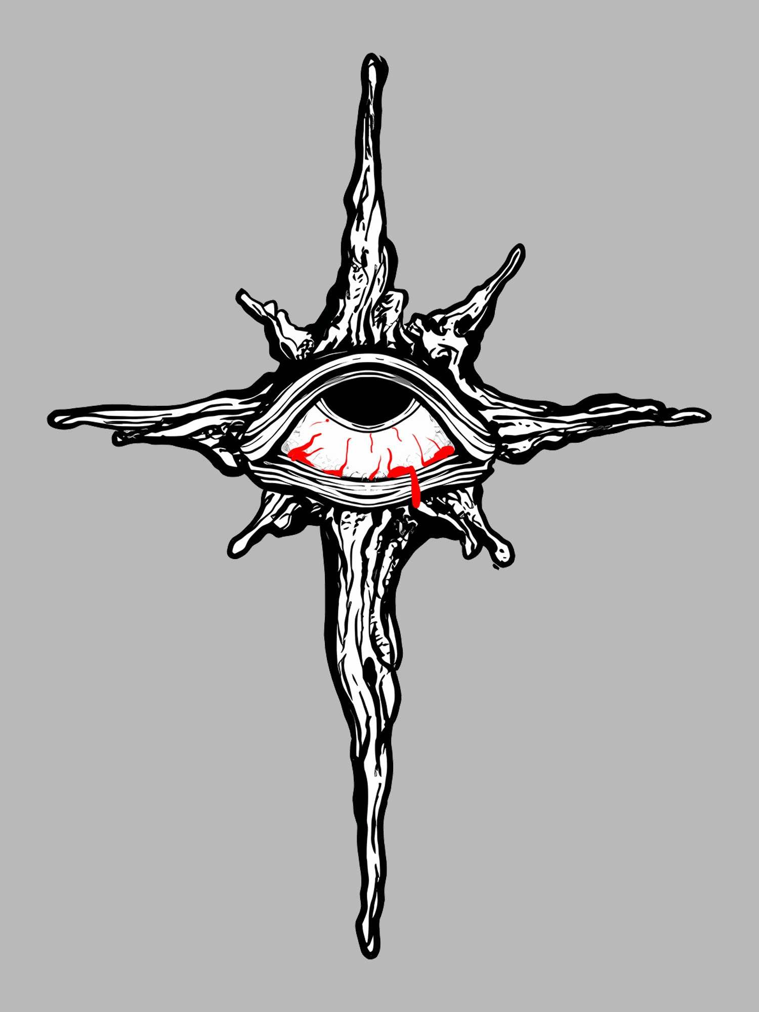 The Cross Of Bleeding Eye Washed Tshirt