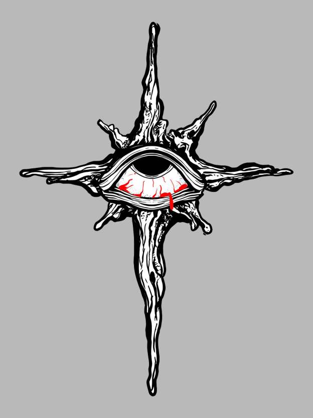 The Cross Of Bleeding Eye Washed Tshirt
