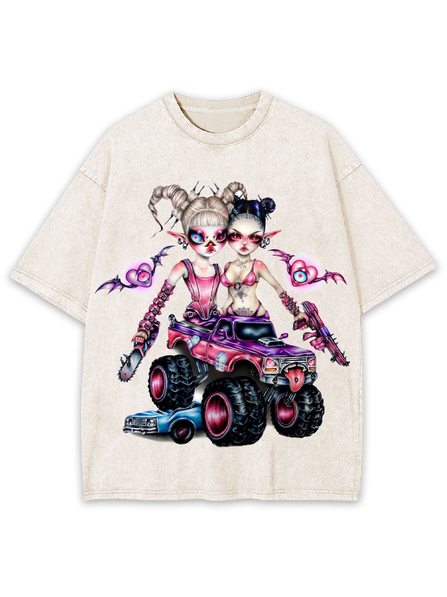 Rebel Fairy Riders Washed Tshirt