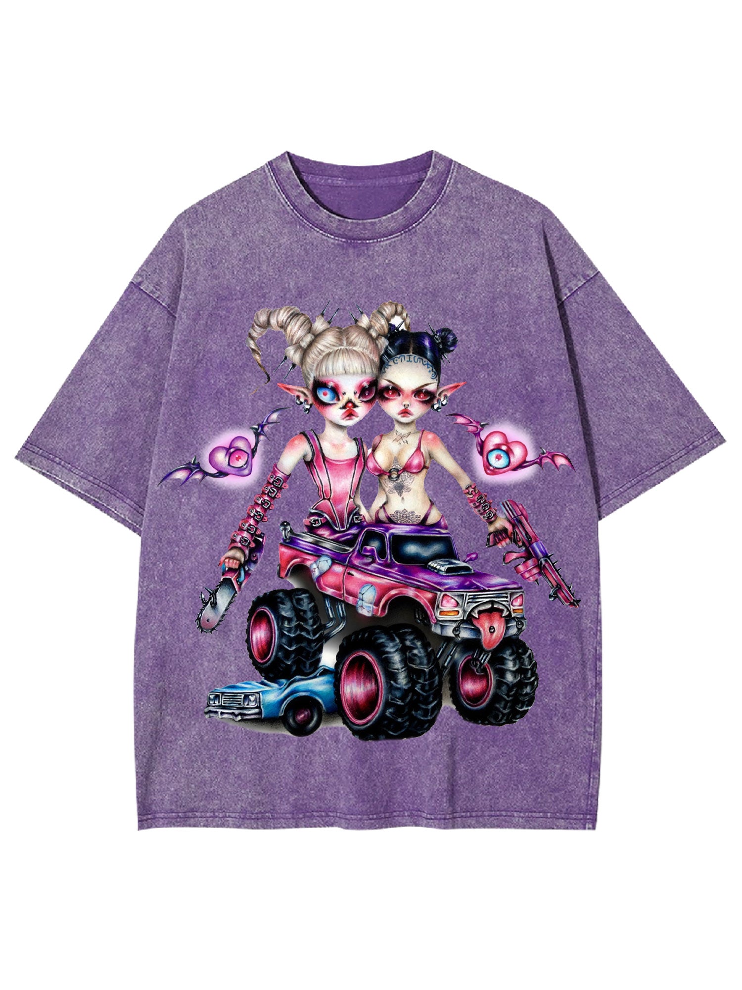 Rebel Fairy Riders Washed Tshirt