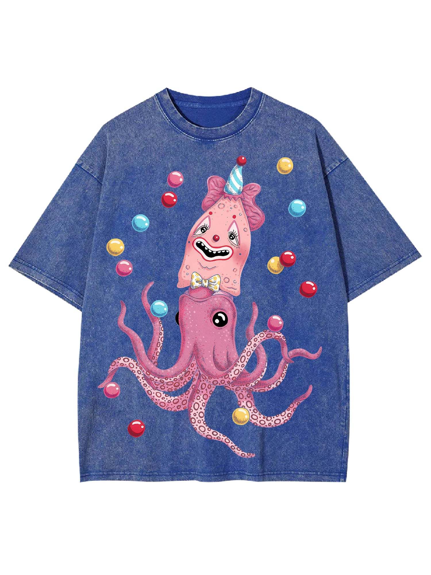 Octopus Clown Washed Tshirt