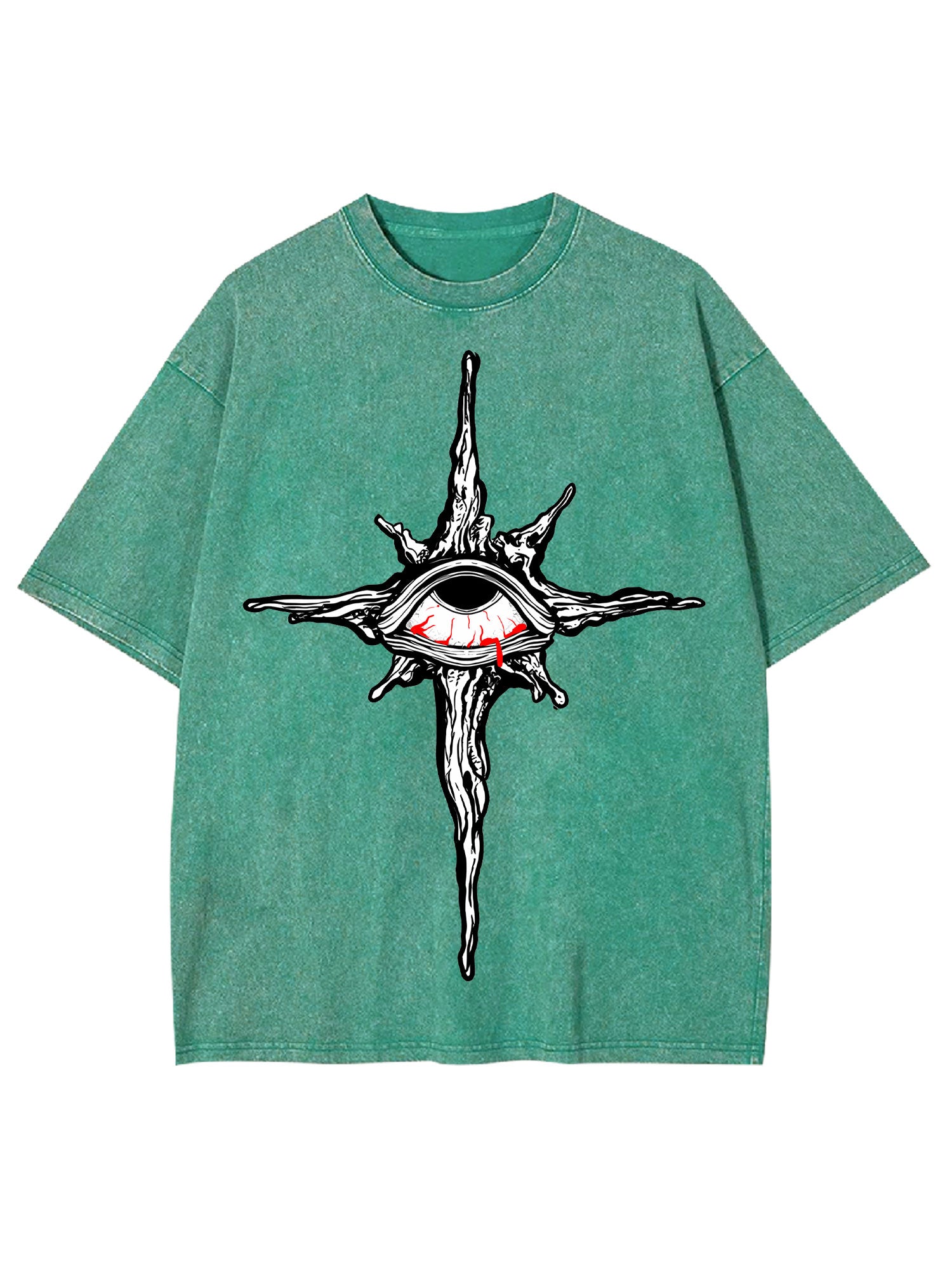 The Cross Of Bleeding Eye Washed Tshirt