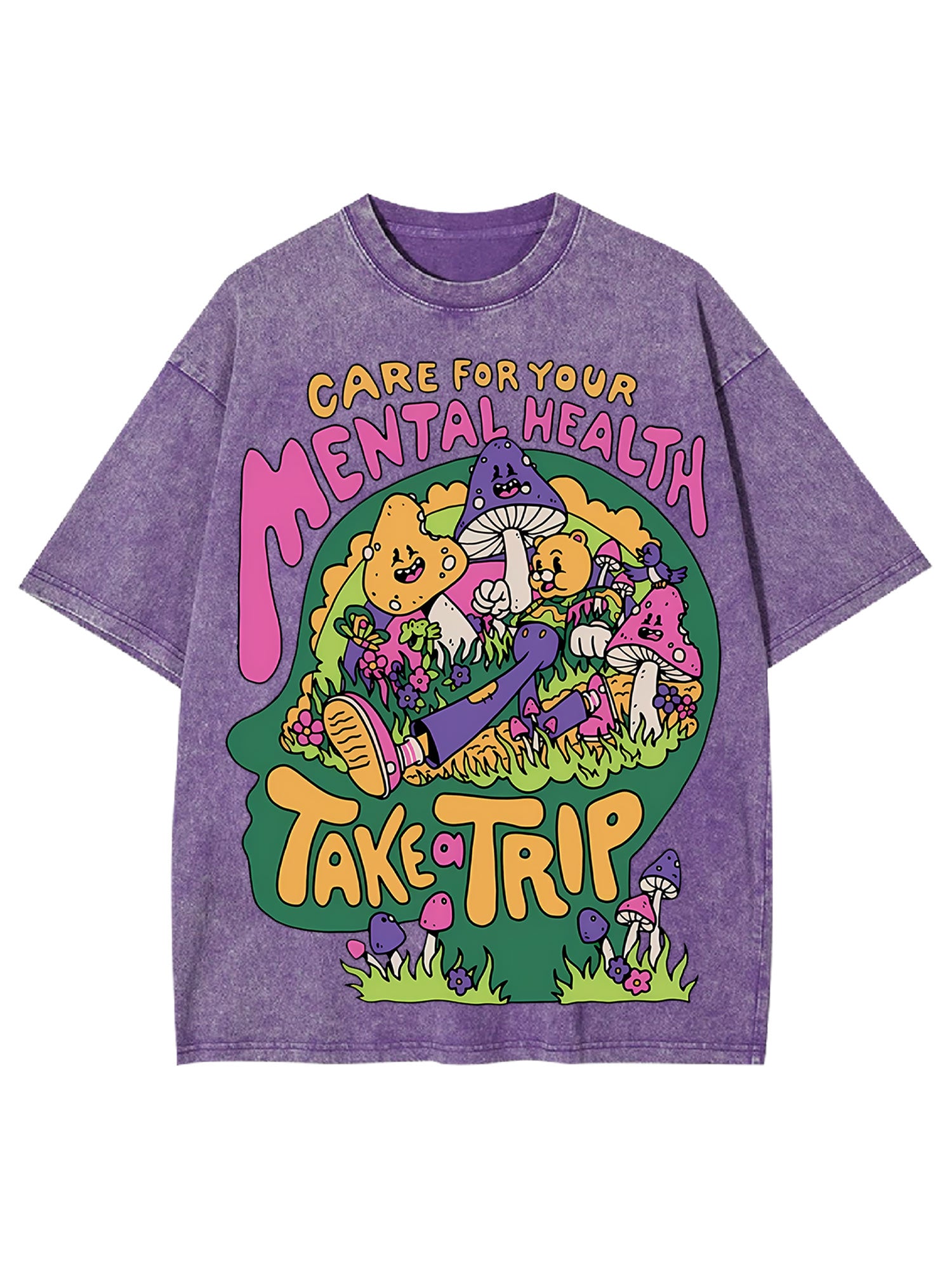 Care For Your Mental Health Washed Tshirt