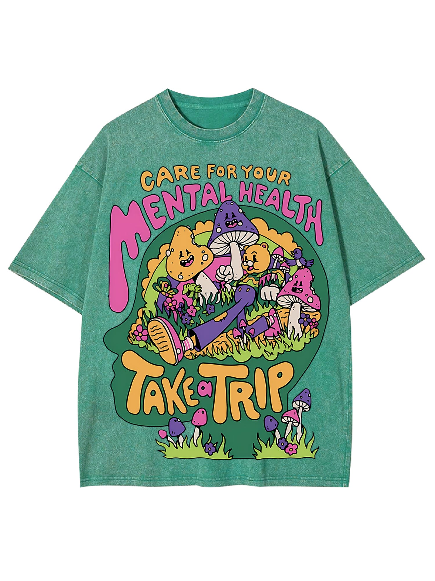 Care For Your Mental Health Washed Tshirt