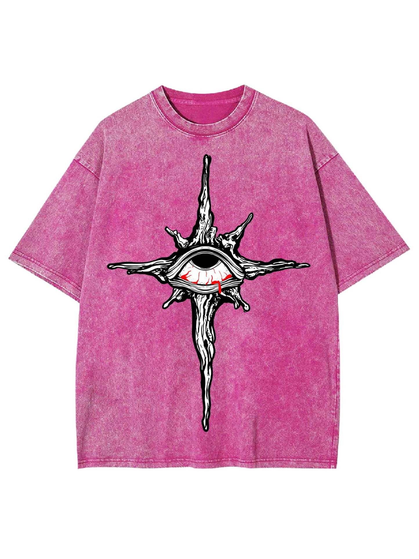 The Cross Of Bleeding Eye Washed Tshirt