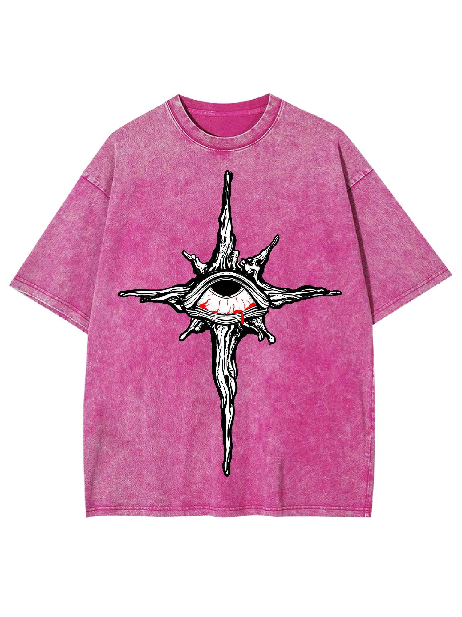The Cross Of Bleeding Eye Washed Tshirt