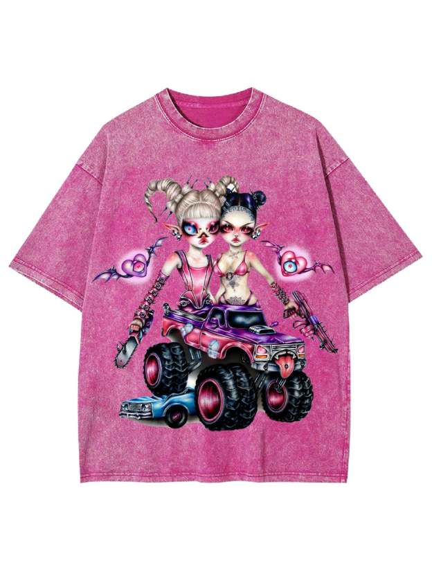 Rebel Fairy Riders Washed Tshirt