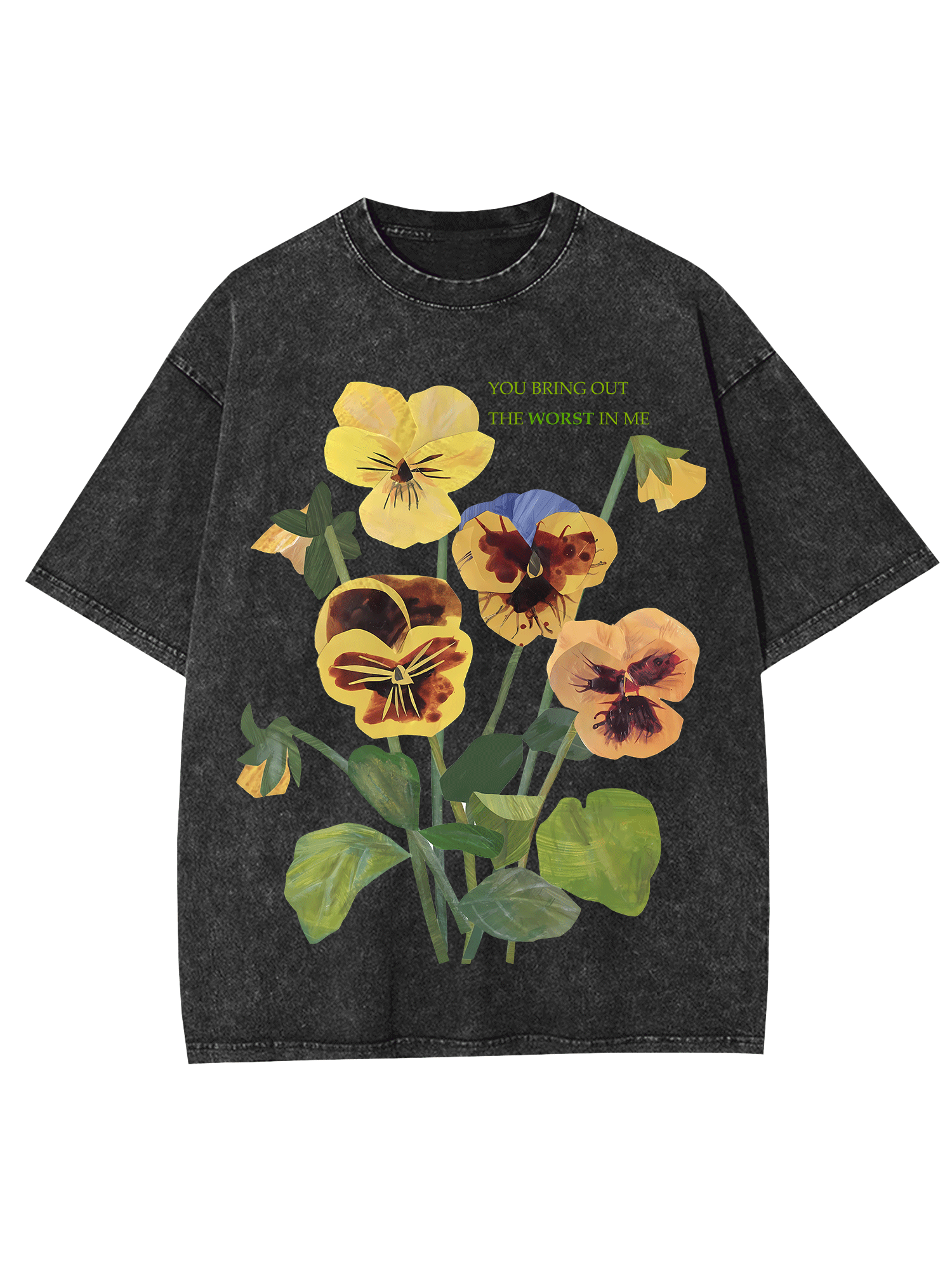 You Bring Out The Worst In Me Washed Tshirt-ClassyOutlaw