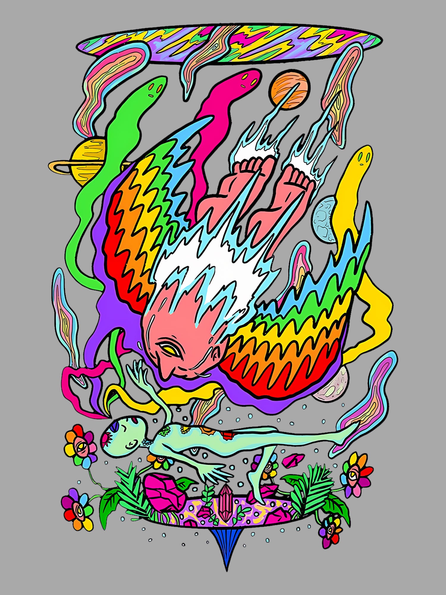 SPIRITUAL REALMS WASHED TSHIRT