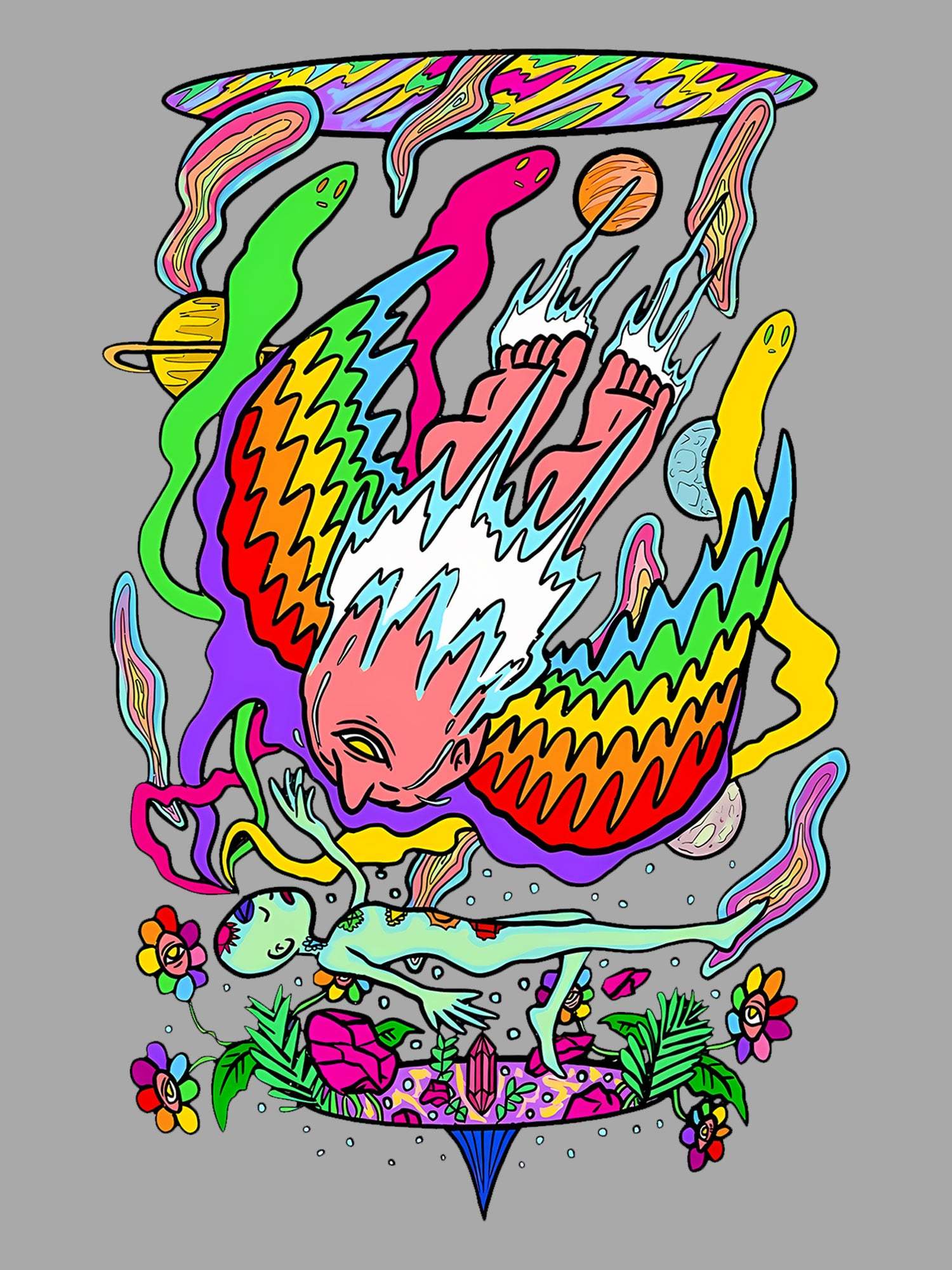 SPIRITUAL REALMS WASHED TSHIRT