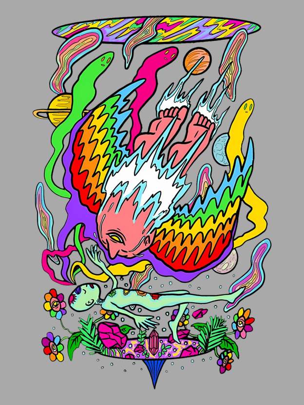 SPIRITUAL REALMS WASHED TSHIRT