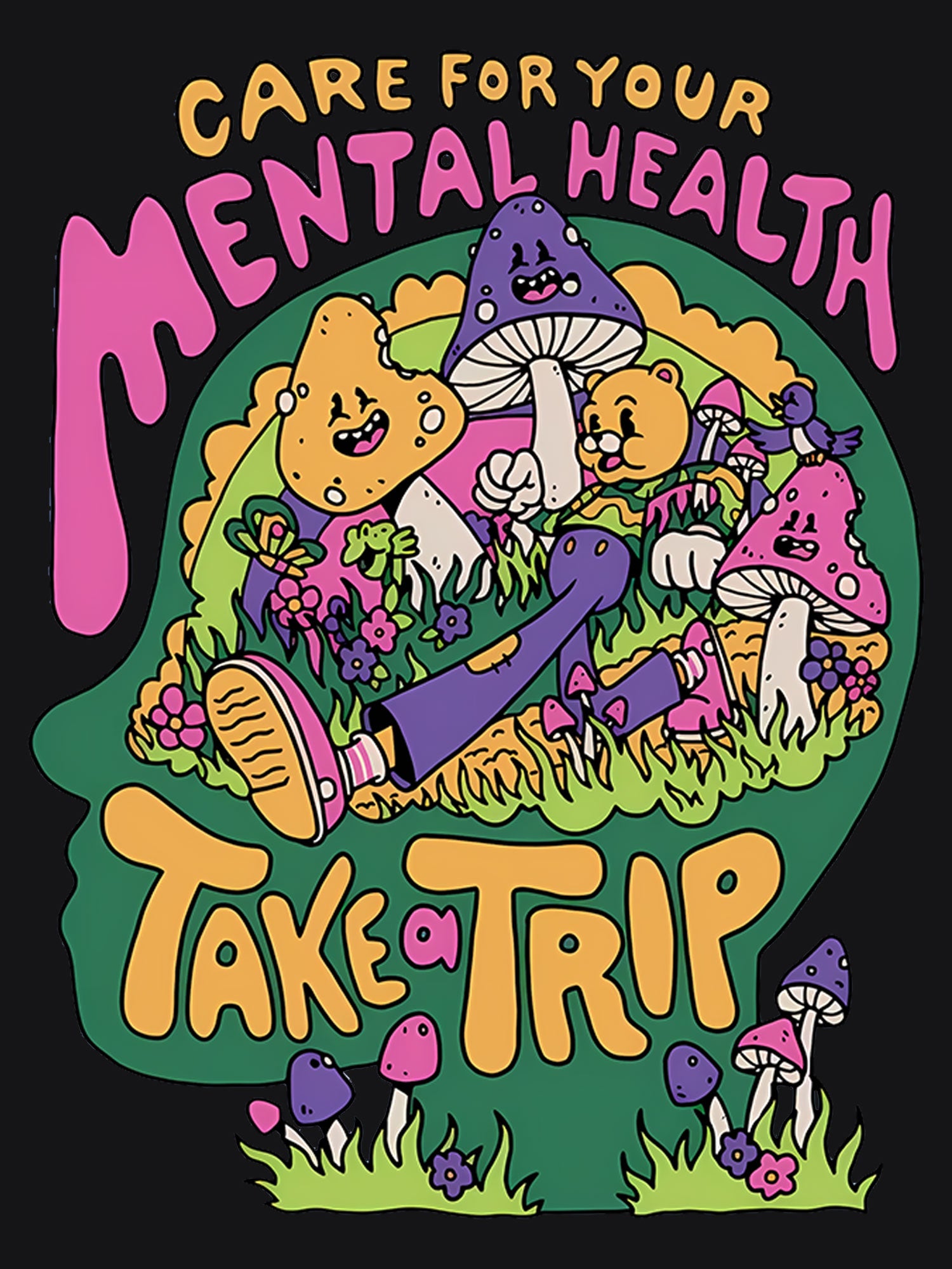 Care For Your Mental Health Washed Tshirt