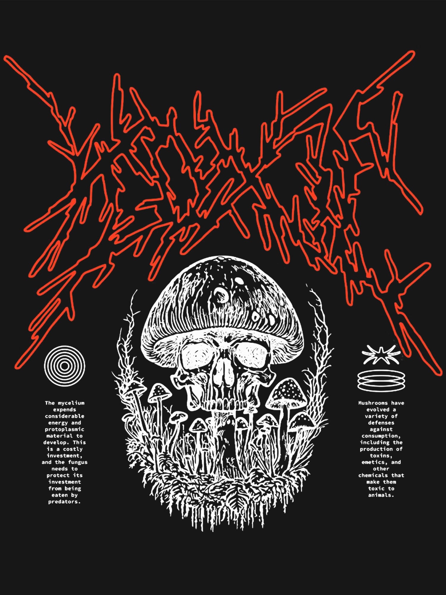 Toxic Mushroom Washed Tshirt