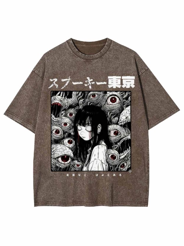 Weird Urban Eyes Washed Tshirt