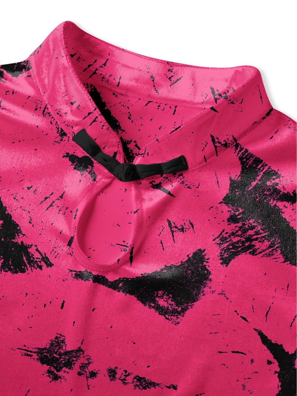 HOT PINK QIPAO MINI DRESS