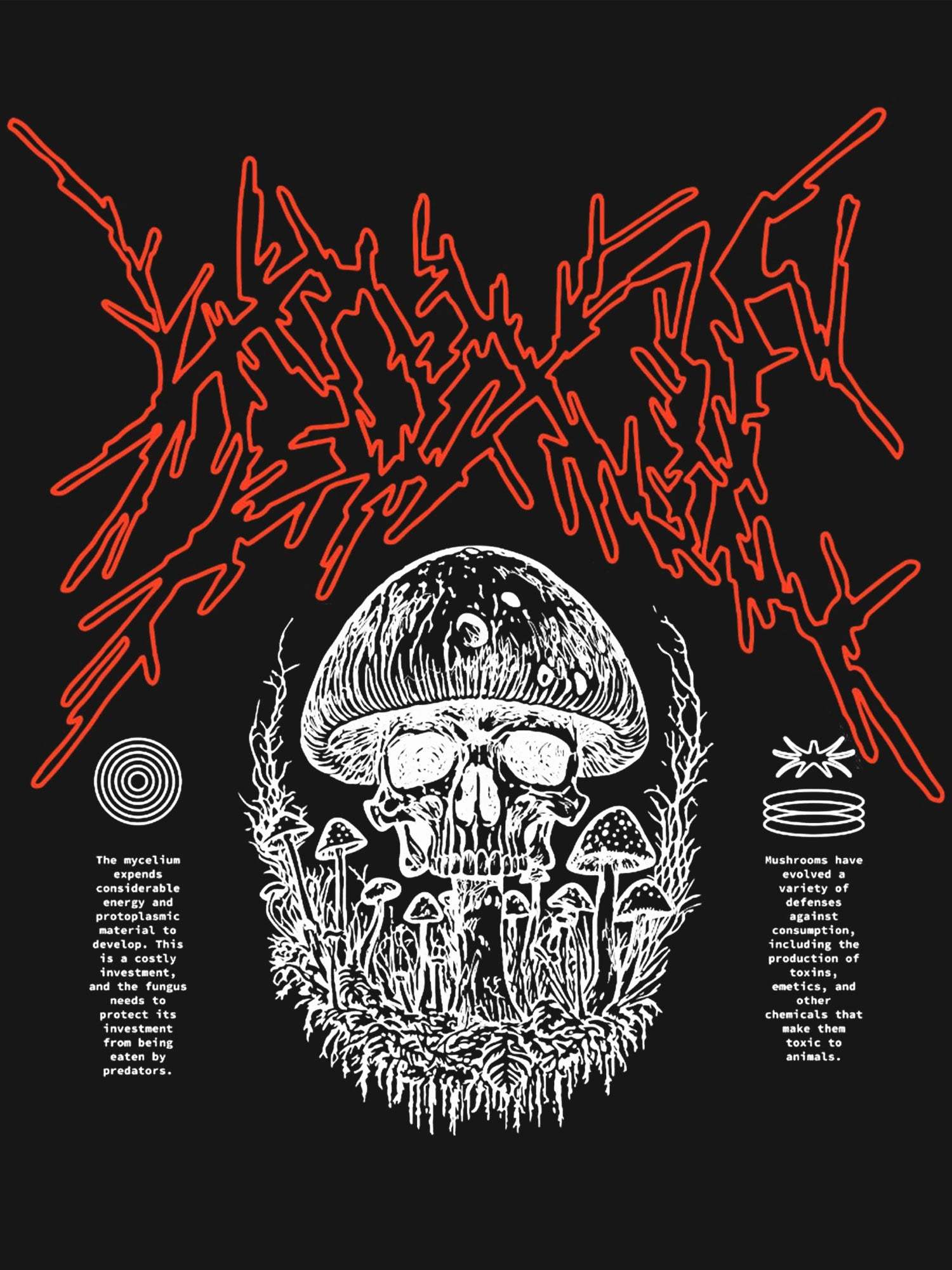 Toxic Mushroom Washed Tshirt