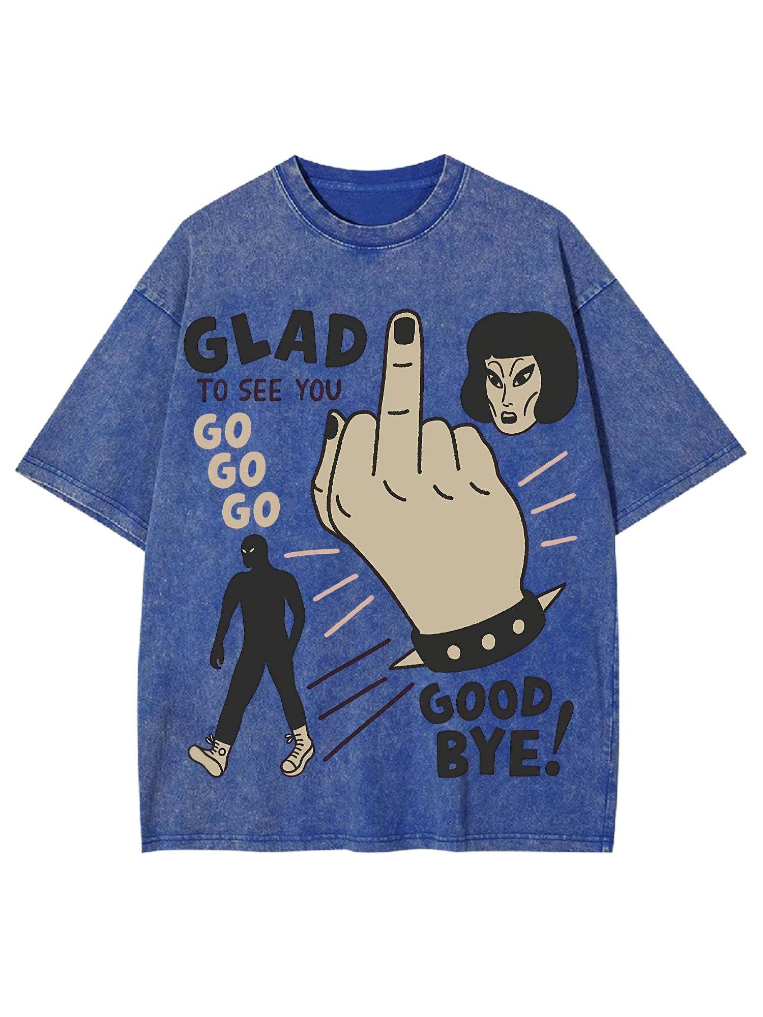 Good Bye Washed Tshirt-ClassyOutlaw Sale